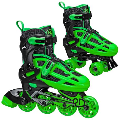 Roller Derby Boys 2-in-1 Roller/Inline Skates Black/Green, Size 12-2 – Walmart Inventory Checker ...