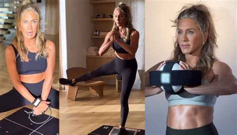 Jennifer Aniston puts her chiseled abs, ageless figure on display in new workout video