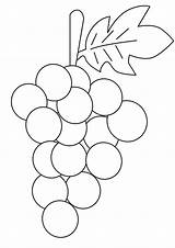 Coloring Pages  Bunch Of Grapes Page For Kids sketch template