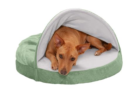 Soft Snuggery Burrow Dog Beds - Microvelvet | Furhaven.com — Furhaven Pet Products