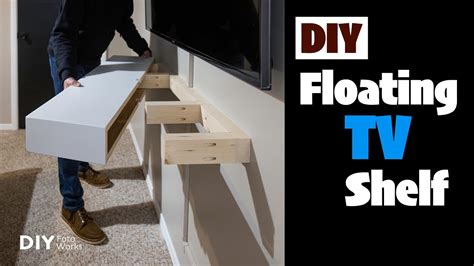 Floating TV Shelf DIY I 4K - YouTube