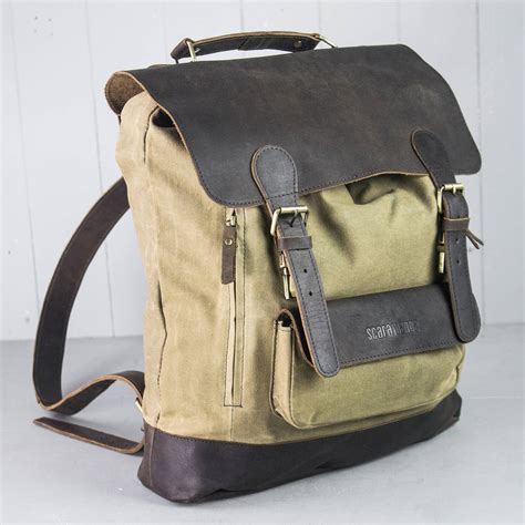 Canvas Leather Backpack Australia | IUCN Water