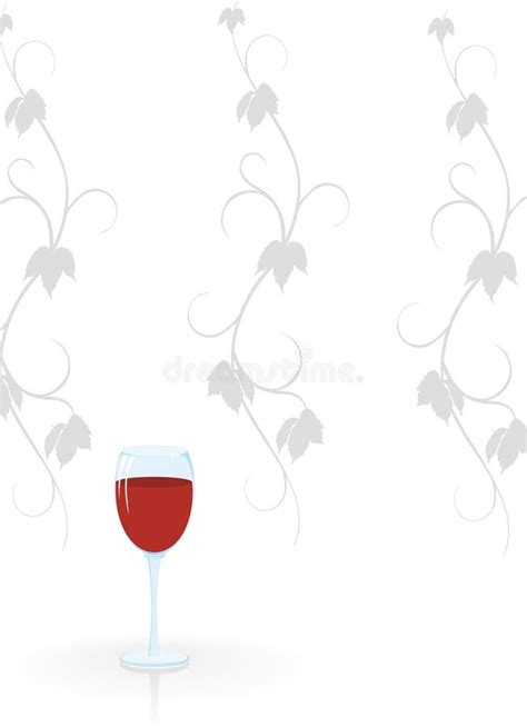 Glass of vine stock vector. Illustration of decor, berry - 17798968