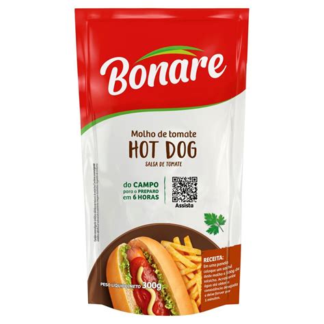 Molho De Tomate Bonare Hot Dog Sachê 300G - BIG BOX - 402/403 Norte