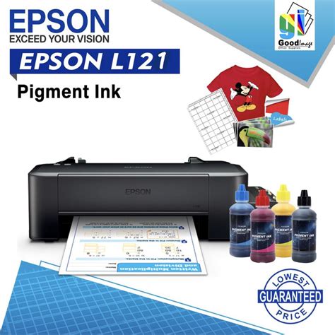 Epson L121 Printer with yasen pigment ink 100ml 4 colors single function only | Lazada PH