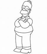 Homer Simpson From The Simpsons Coloring Page  Sun Colouring sketch template