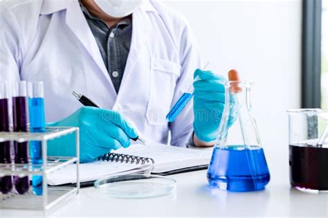 Biochemistry Laboratory Research, Scientist or Medical in Lab Co Stock Image - Image of medicine ...