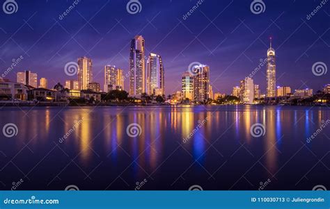 Surfers Paradise Skyline, Australia Stock Image - Image of view, gold ...