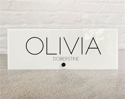 Custom Acrylic Desk Name Plate Sign Personalized Photo Boss | Etsy