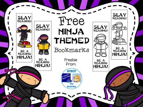 FREE Reading Ninja Bookmarks - Classroom Freebies