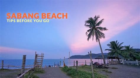 SABANG BEACH, BALER: IMPORTANT TRAVEL TIPS - Philippine Beach Guide