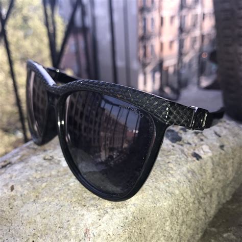 Jimmy Choo Women's Black Sunglasses | Depop