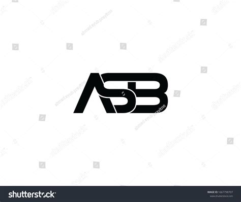 Asb Original Monogram Logo Design Stock Illustration 1667798707 ...