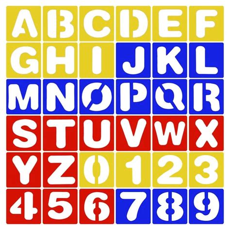 Aliexpress.com : Buy 26 English Letters Alphabet Stencil 10 Number Stencils Template Set for ...