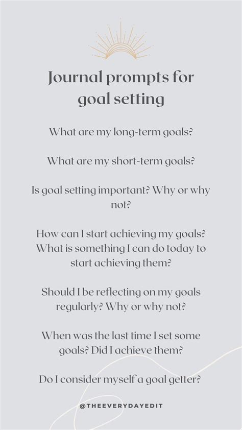 Journaling prompts for goal setting self development journal prompts – Artofit