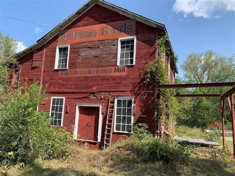 Under $100K Sunday c.1900 Fixer Upper The Old East Arcadia Feed Grist Mill For Sale on 3 Acres ...