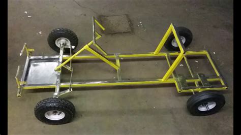 homemade go kart frame build - YouTube