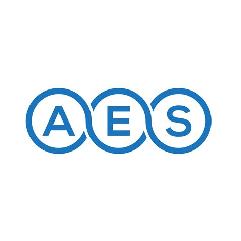 AES letter logo design on white background. AES creative initials letter logo concept. AES ...