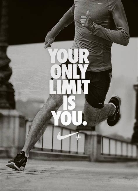 "Your only limit is you." -Nike | Laufmotivation, Fitness sprüche ...