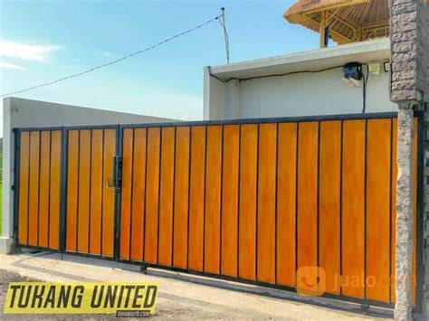 Pintu Gerbang Kalsiplank Motif Kayu Murah Di Bali | Kab. Gianyar | Jualo