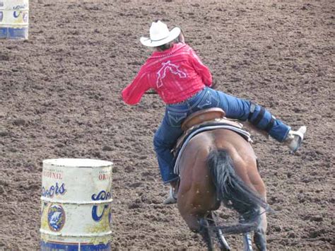 Pro Rodeo Barrel Racing Photos