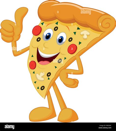 Cartoon Pizza Face