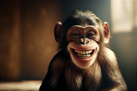 Chimpanzee Smiling