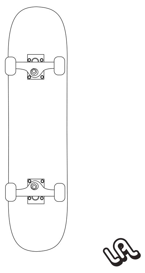 Skateboard Vector Template at GetDrawings | Free download