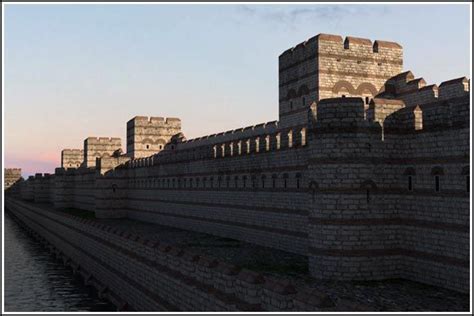 THEODOSIAN WALLS | Architettura antica, Architettura bizantina, Hagia ...