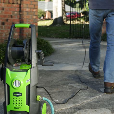 GreenWorks 1700 PSI 1.2 GPM 13 Amp Power Pressure Washer w/ Hose Reel | GPW1702 | eBay