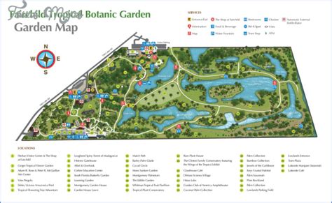 Kirstenbosch National Botanical Garden Attractions Map - ToursMaps.com