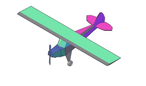 Creative aircraft top view elevation 3d drawing details dwg file - Cadbull