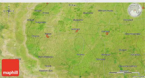 Satellite 3D Map of Chapra