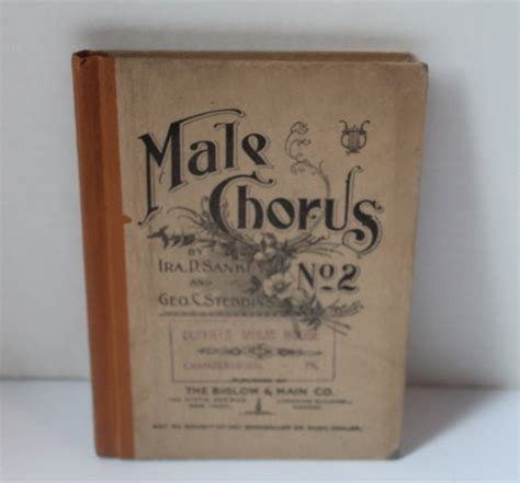 Victorian Era 1898 Music Song Book Sheet Music for Male Chorus | Etsy