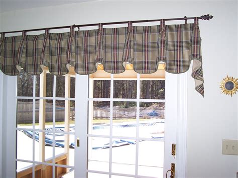 Tab Top valance with pleats at each tab and covered buttons | Home ...