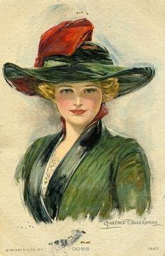 Antique Postcard, Arts Picturaux, Victorian Ladies