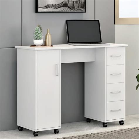 Magic Home 41.73 in. Computer Desk with Drawers Teens Study Student ...