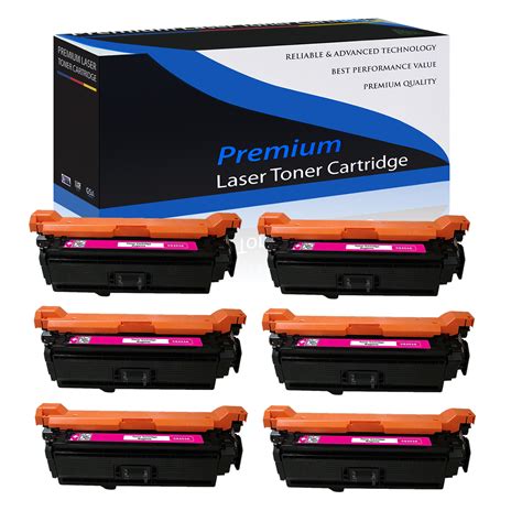 6PK Magenta Toner Cartridge for HP CE253A 504A Color LaserJet CP3525dn ...