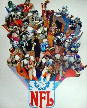 Vintage NFL Football Poster | Nfl football art, Nfl football posters ...