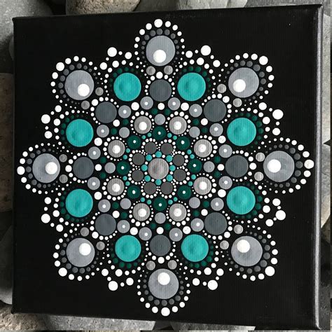 Image result for pinterest steine dots | Dot painting, Mandala canvas ...