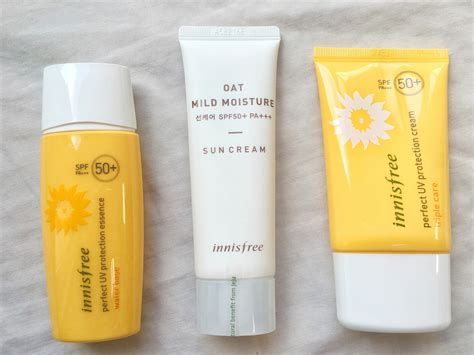 GAEUMAK | Asian Makeup and Skincare Blog: Comparisons of Innisfree Sunscreens: Perfect UV ...