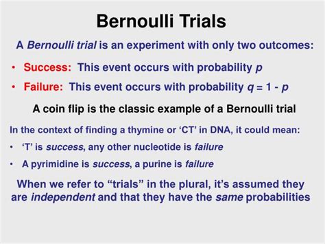 PPT - Bernoulli Trials PowerPoint Presentation, free download - ID:5326232