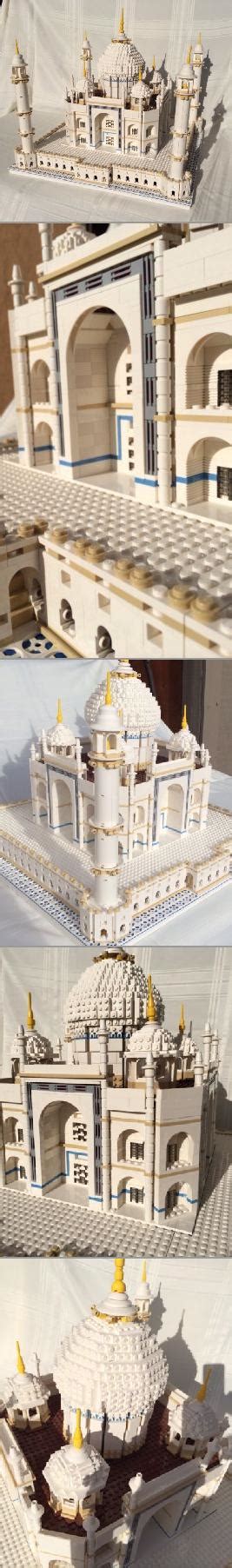 The beautiful LEGO Taj Mahal has almost 6,000 pieces and is assembled in three separate sections ...