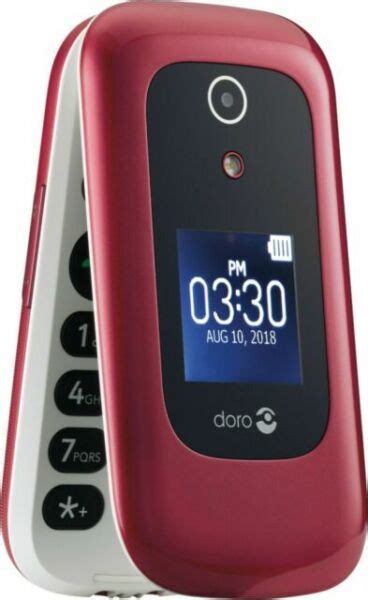 Doro 7050 DFC-0180 - 512MB - White/Burgundy (Consumer Cellular ...