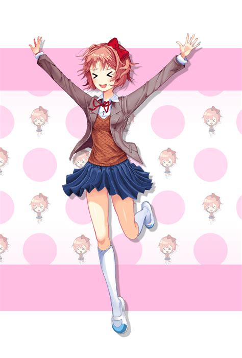 Sayori Chibi, but it Evolved into a Full-Size Sprite! : r/DDLC