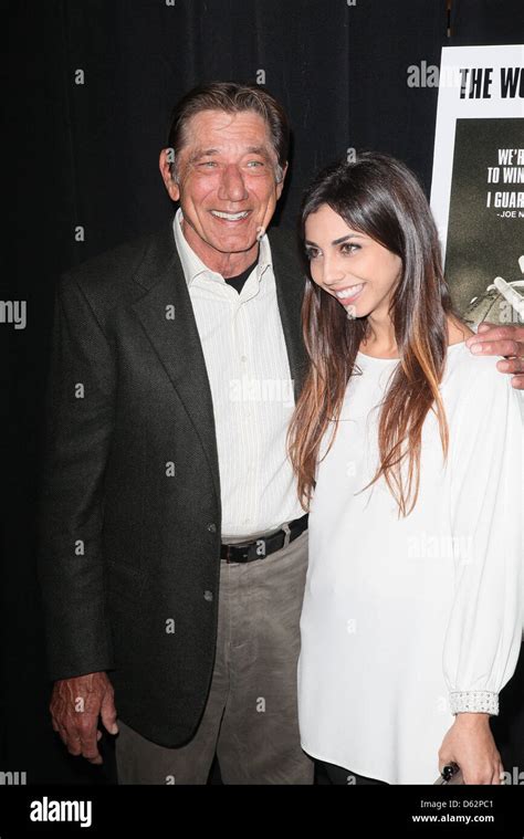 Joe Namath with his daughter Jessica Namath Premiere of 'Namath' at the ...