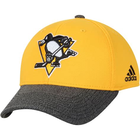 Men's Pittsburgh Penguins adidas Gold/Heathered Gray Performance ...