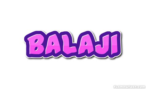 Balaji Logo | Free Name Design Tool from Flaming Text