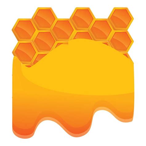 Honey comb icon, cartoon style 14363709 Vector Art at Vecteezy