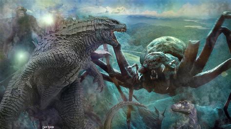 Godzilla VS Kumonga by darkriddle1 on DeviantArt